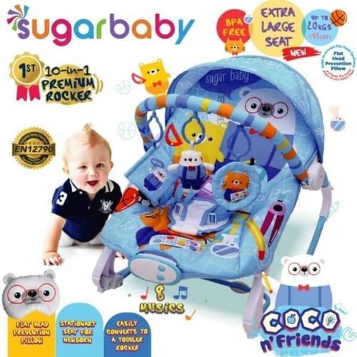 Foto Produk MUCH Bouncer SugarBaby Premium Rocker 10 in 1 dari MUCH Baby Store