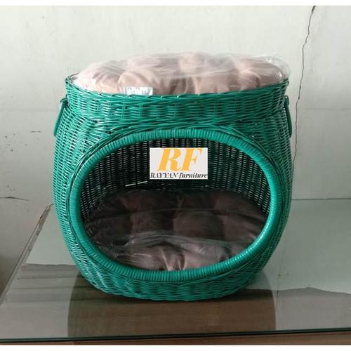 KERANJANG TIDUR KUCING / RUMAH KUCING MODEL SUSUN Warna Green/Hijau -  Hijau, Packing Plastik di RAYYANfurniture  Tokopedia