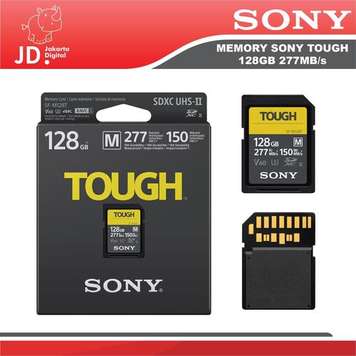 Promo Sony 128GB SF-M Tough Series UHS-II SDXC Memory Card 277mb/s