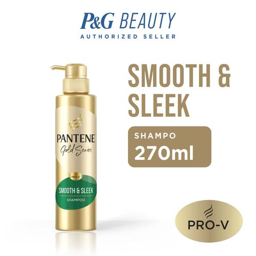 Promo Pantene Shampoo Gold Series Smooth and Sleek 270 ml P&G Official Store Tokopedia