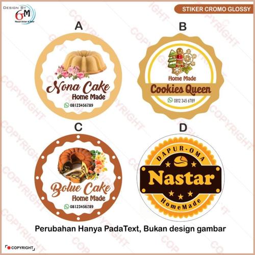 print label makanan