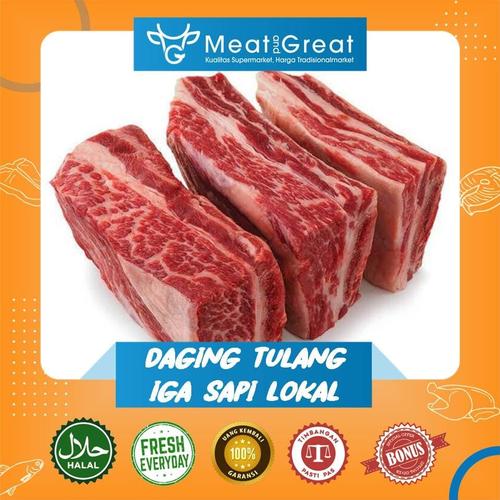 Jual Daging Iga / Short Rib Sapi Lokal - Kab. Badung - Meat & Great ...