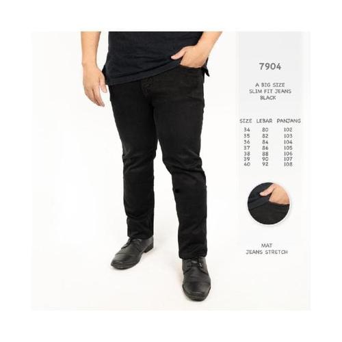 Slim Fit Jeans 34-40 Celana Panjang 