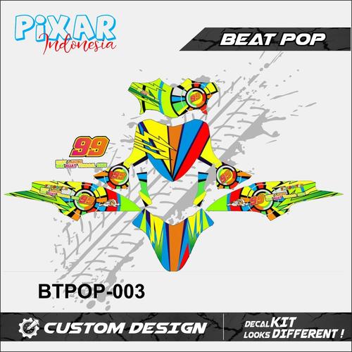 Jual STICKER DECAL MOTOR BEAT POP FULL COLOR FULL BODY PREMIUM QUALITY ...