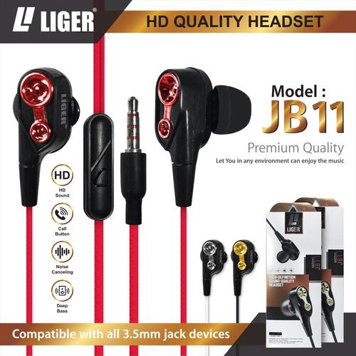 Jual Liger Handsfree Jb 11 Headset Gaming Earphone In Ear Bass With Mic Hitam Jakarta Pusat T Men Accessories Tokopedia