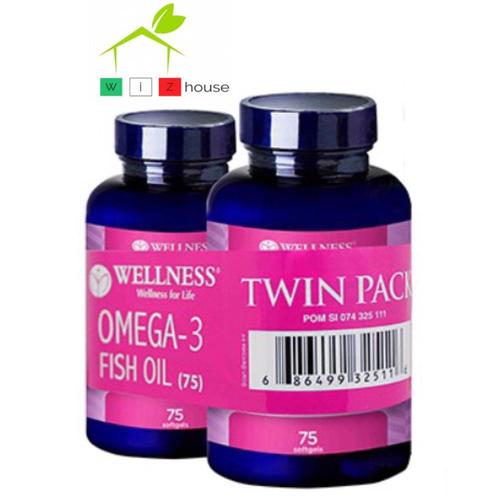 Foto Produk Wellness Omega 3 Fish Oil 75 BANDED Buy 1 Get 1 dari Wizhouse