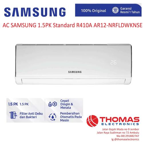 Jual Ac Samsung 1 5pk Standard R410a Ar12 Nrfldwknse Kab Jember Thomas Elektronik Jual Ac Samsung 1 5pk Standard R410a Ar12 Nrfldwknse Kab Jember Thomas Elektronik