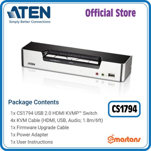 Promo Aten CS1794 4Port USB HDMI/Audio KVMP Switch Cicil 0 3x