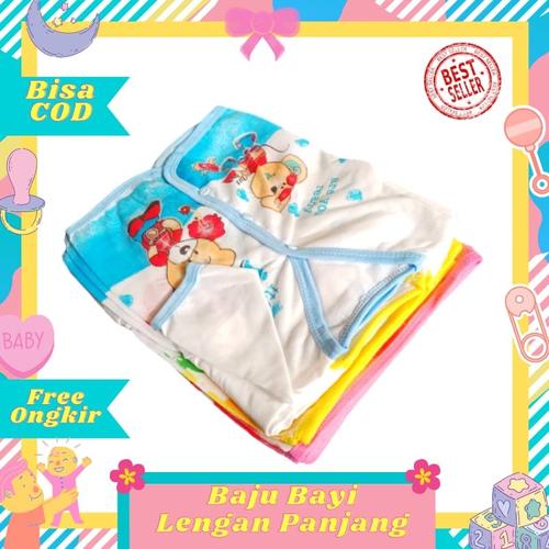 Foto Produk 1 Lusin / 12 pcs Baju Bayi Lengan Panjang baru lahir newborn murah dari Toko Bayi Hanifah