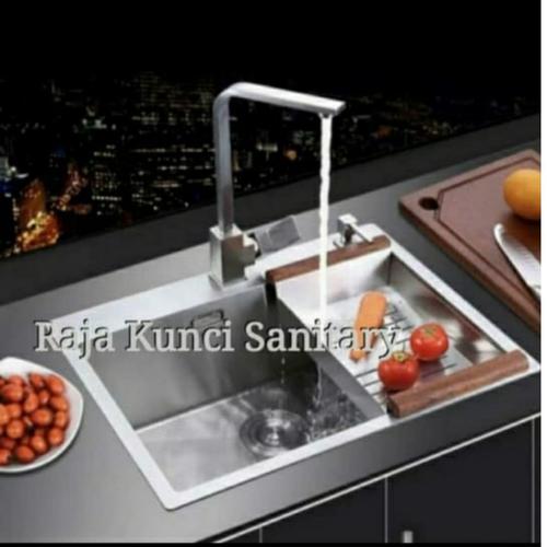 Foto Produk Kitchen Sink 6045 / Bak Cuci Piring Stainless Steel Tebal dari Raja Kunci Sanitary