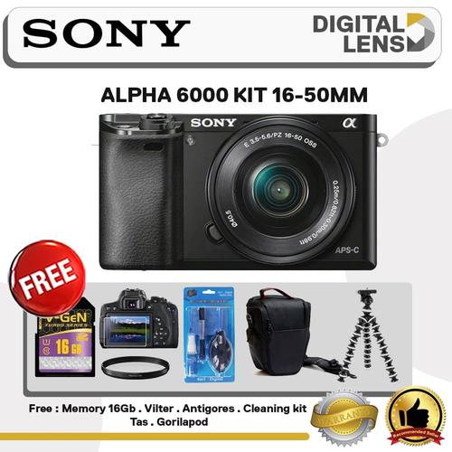 Jual SONY ALPHA 6000 KIT 16-50MM - KAMERA SONY ALPHA 6000 - A UNIT ONLY ...