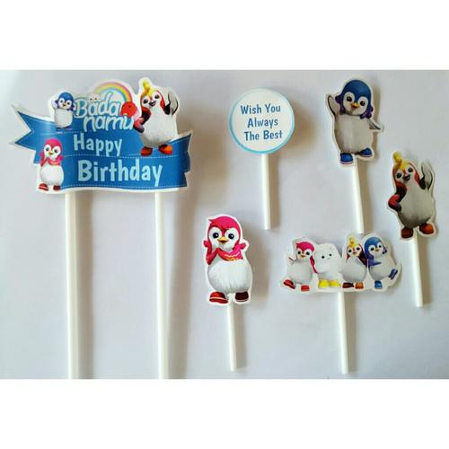 Foto Produk topper tusukan hiasan kue cake ulang tahun birthday karakter bada namu dari reanolshoop