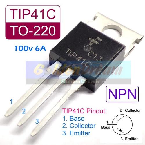HeyNana Lot De 10 Transistors TO220 TIP41C NPN