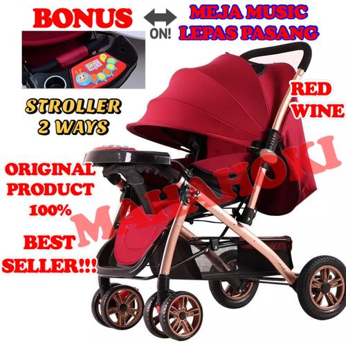 Jual Baby Stroller Jade Luxury Original Kereta Dorong Bayi Hadap 2 Arah Merah Kab Tangerang Mahahoki Tokopedia