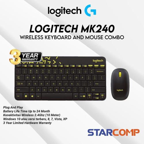 Jual Logitech Wireless Combo MK240 Nano - Hitam - Kab. Sleman ...
