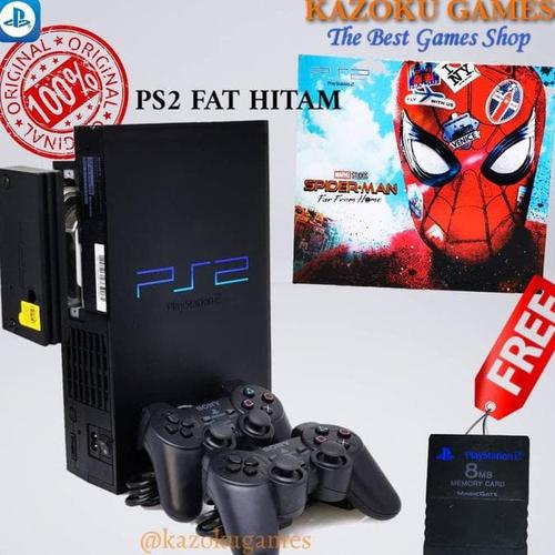 Jual Ps2 Ps Sony Playstation Fat Scph 3000 Hitam 160Gb Na