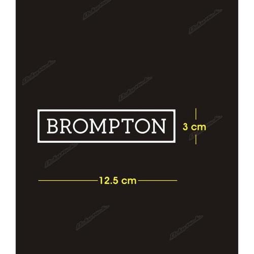 New Produk Cutting Sticker Brompton Logo Stiker Sepeda Kode 01 Amanah di Bardisshop Tokopedia