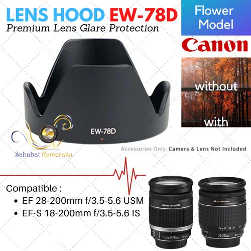 Canon EFS 18-200mm レンズ WE-78D ケース付き Canon EW-78D 18-200mm