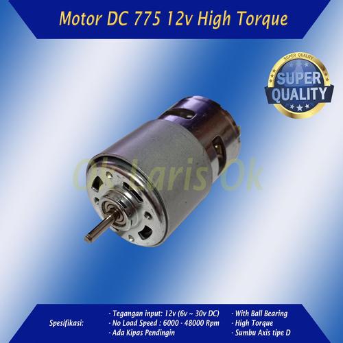 Gambar Motor DC 775 12v High Torsi Speed Dinamo Mesin Power Tools DIY 24v 30v dari ok laris ok undefined Tokopedia