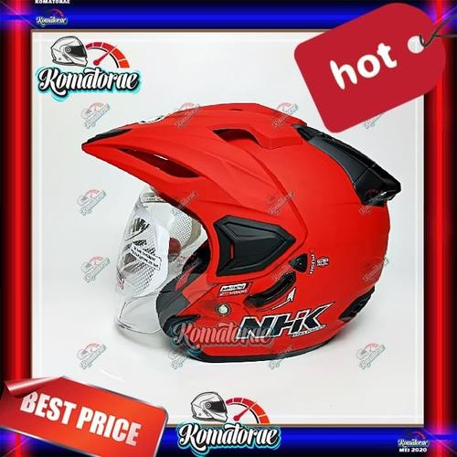 Jual Helm Nhk Predator Crypton Red Doff Double Visor Half Face 1 Black Doff M Jakarta Utara Komatorae Tokopedia
