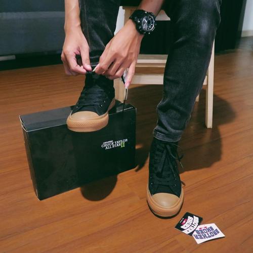 converse black gum bottom