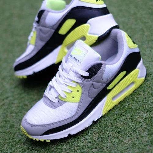 white nike neon