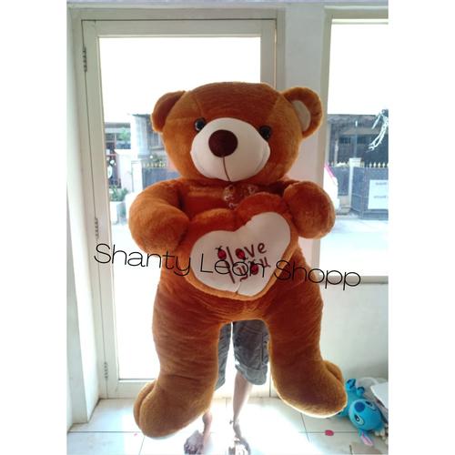 Jual Boneka Teddy Bear Jumbo Super Giant Sesuai Gambar Coklat Kota Bekasi Shantyleonshopp Tokopedia