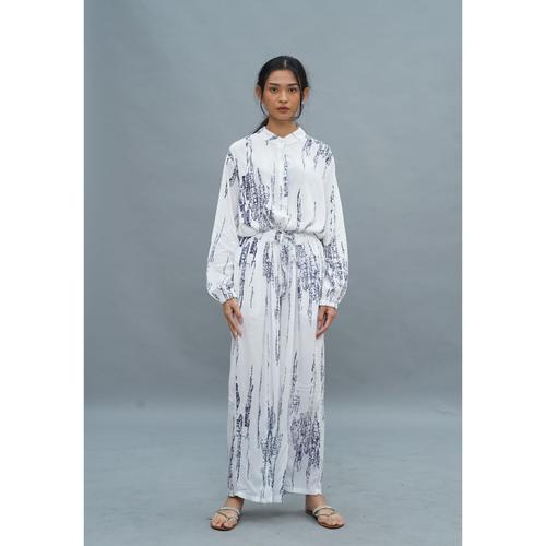 Foto Produk NONA Tie Dye Set Long Sleeve White Grey dari nona_ind