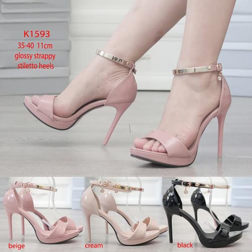 Jual strappy stiletto heels 11cm shoes 
