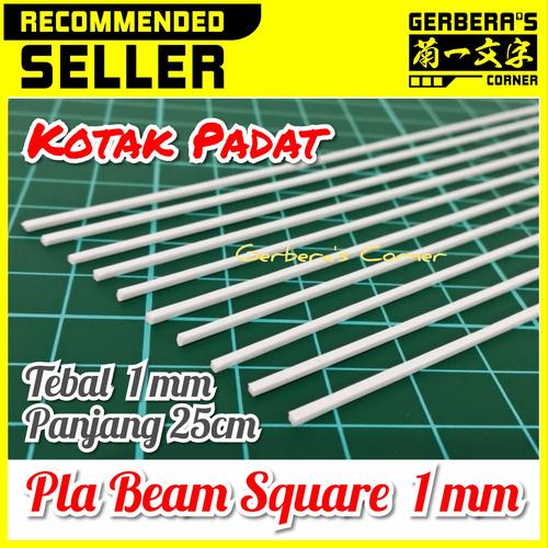 Gambar Plastic Beam Square 1mm Pla Beam Plastic Plate Custom Model Kit dari Gerbera's Corner undefined Tokopedia