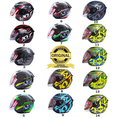 Jual KYT DJ MARU MOTIF ORIGINAL HELM HALF FACE CEWEK COWOK TERBARU