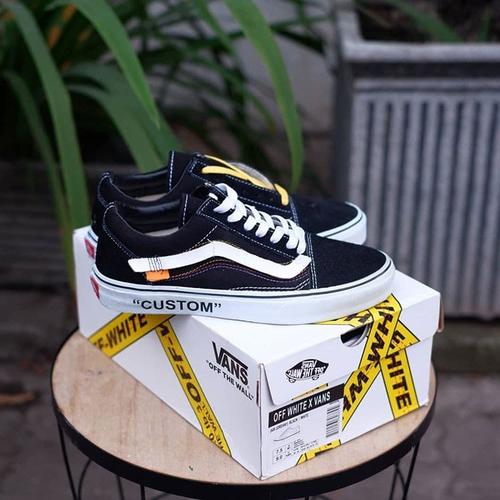 custom black old skool vans