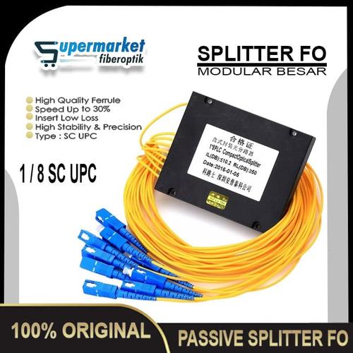 Jual Passive Splitter Modular Besar 1 8 SC UPC Fiber Optic Pasif ...