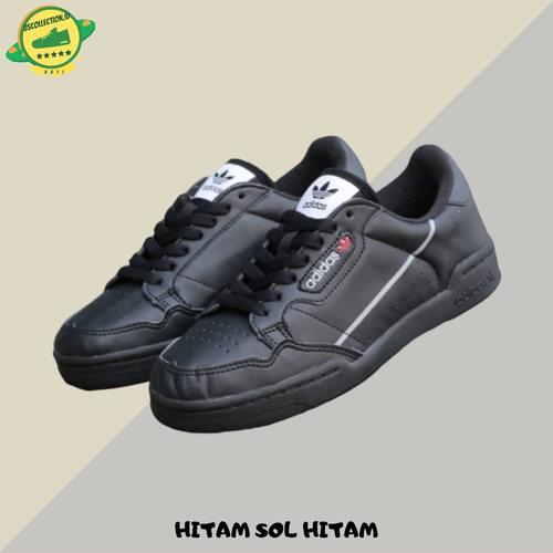 Foto Produk SEPATU ADIDAS CONTINENTAL HITAM SOL HITAM SNEAKERS PRIA - Hitam Sol Hitam, 39 dari @uscollection
