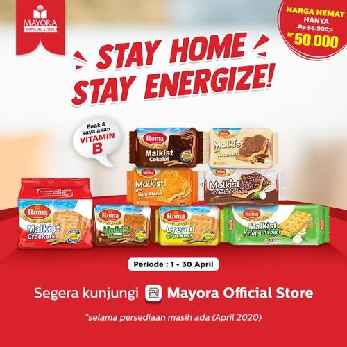 Foto Produk Paket Hemat #StayHome Roma Malkist dari Mayora Official Store