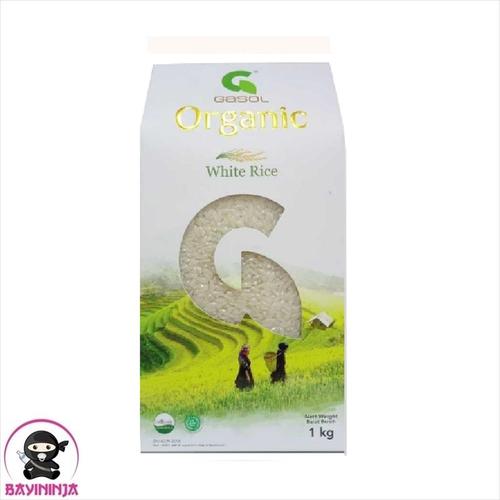 Foto Produk GASOL Organic Beras Putih White Rice Organik 1 kg dari BAYININJA