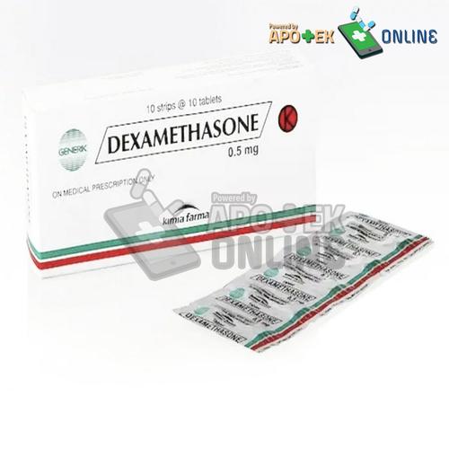 Gambar DEXAMETHASONE 0.5MG STRIP 10 TABLET dari Apotek Ria Farma Kota Surabaya Tokopedia