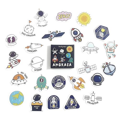 Foto Produk Stiker Journal Angkasa untuk Notebook, Planner, Bullet Journal dari Bukuqu