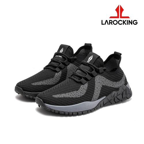 Foto Produk Larocking - Argon Vol 1 Hitam | Sepatu Sneakers Running Gym Shoes - Hitam, 39 dari Larocking