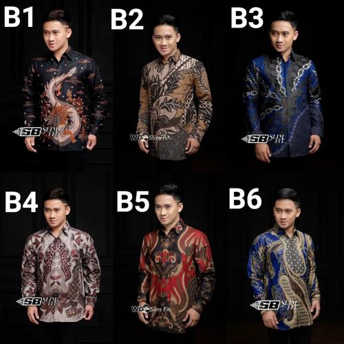 Foto Produk Kemeja batik pria gradation panjang | baju batik cowok dari Juna Batik