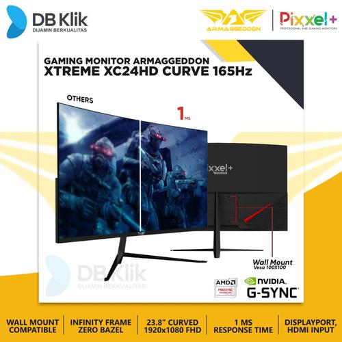 Foto Produk Monitor Gaming Armaggeddon Pixxel Plus XC24HD 24 Inch Curve dari DBklik Semarang
