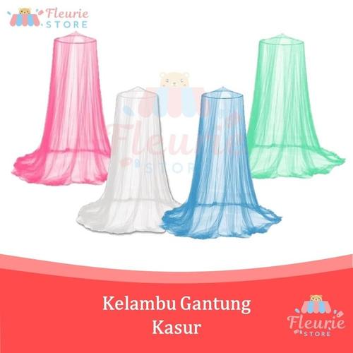 Foto Produk Kelambu Gantung Kasur Anti Nyamuk / Klambu Tirai Bulat Tempat Tidur dari Fleurie Store