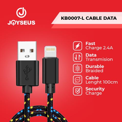 Foto Produk Kabel data / Cable Fast Lighting Cable Iphone 2.4A JOYSEUS 100 CM dari Joyseus Official Store