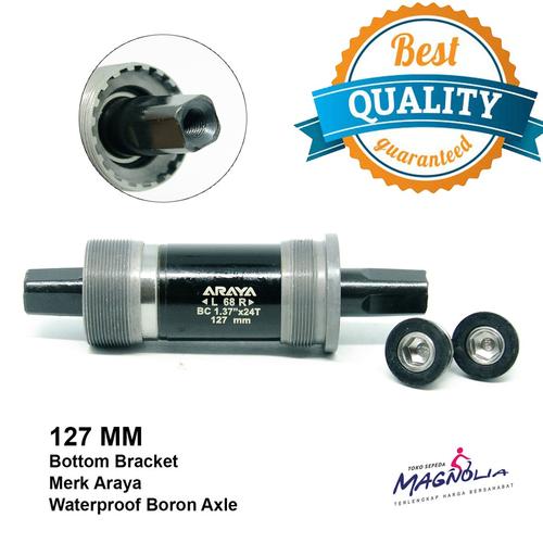 Bottom Bracket BB Axle 127 MM Sepeda MTB As Tengah Bearing Araya di  Toko Sepeda Magnolia Tokopedia