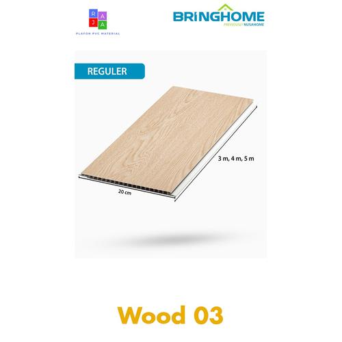 Gambar Plafon PVC Mewah Motif Kayu Doff WD03 dari Raja plafon pvc Kota Bekasi Tokopedia