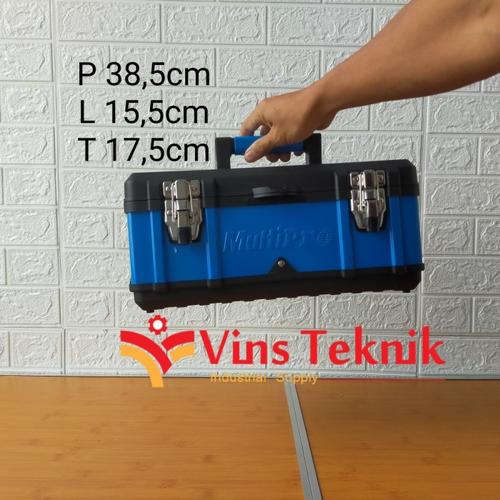 Foto Produk toolbox tool box plastik body besi 15.5inch MULTIPRO heavy duty dari VINS TEKNIK