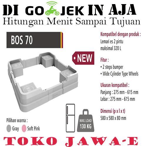Foto Produk BERVIN BOS-70 Tatakan/Alas/Dudukan Kulkas 1 & 2 Pintu dari TOKO JAWA E.