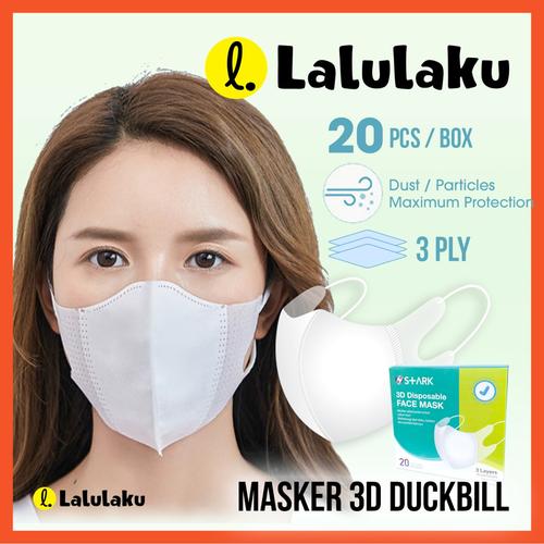 Foto Produk Masker 3D 3ply Duckbill Dewasa Isi 20 pcs dari Lalulaku
