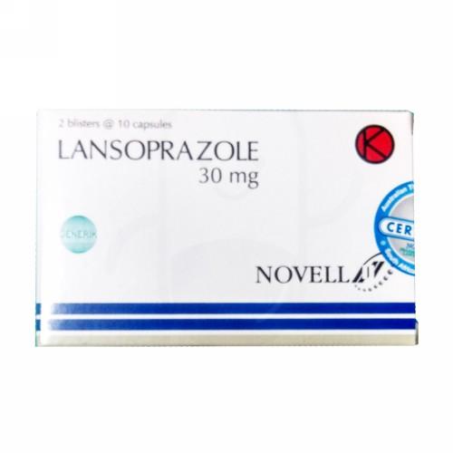 Foto Produk LANSOPRAZOLE NOVEL 30 MG STRIP 10 KAPSUL dari Apotek Kosambi