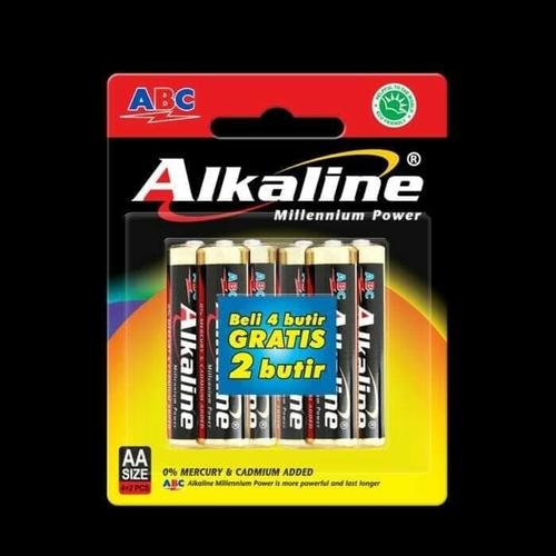 Foto Produk BATERAI ABC ALKALINE AA/A2- 6Pcs Promooooo dari Luxindo Official